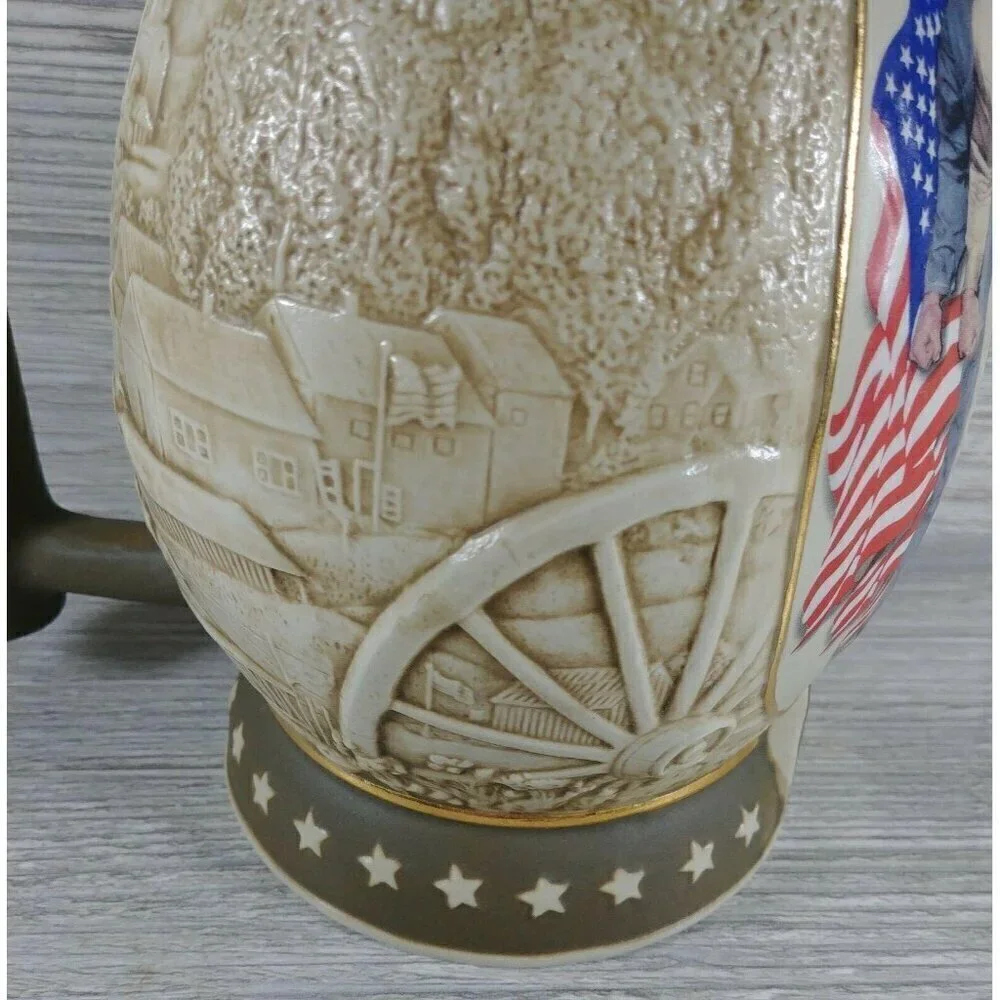 Miller Package Home By Norman Rockwell Collection Multicolor Textured Mug Stein